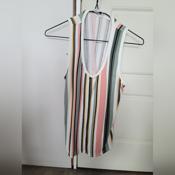 Dex multi color striped tank. Size XS - Picture 2 of 3